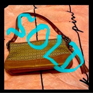 ‼️‼️‼️ SOLD ‼️‼️‼️. Coach Purse/Bag~ Canvas w/Leather